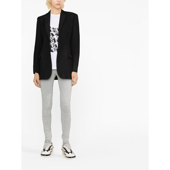 WARDROBE.NYC Side Zip Leggings in Grey Marl XSmall New Womens Skinny Pants - Picture 16 of 16